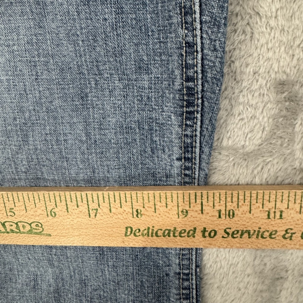 Vintage Hydraulic Jeans Womens 11/12 Wide Leg Capri 90s 2000s Y2K Drawstring - Picture 12 of 16